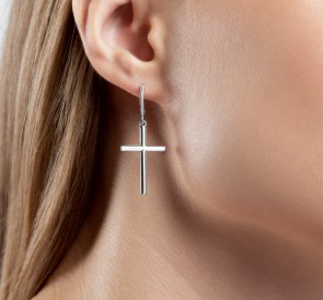 Серебряные серьги 277005: жемчуг, серебро 925°