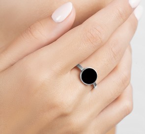 Серебряное кольцо 177001: жемчуг, серебро 925°