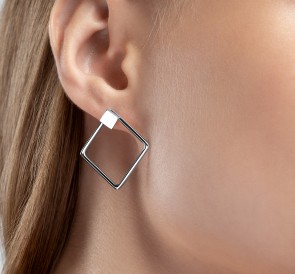 Серебряные серьги 277022: жемчуг, серебро 925°