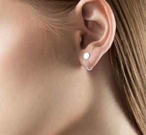 Серебряные серьги 277023: жемчуг, серебро 925°