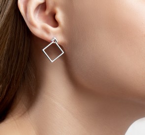 Серебряные серьги 277024: жемчуг, серебро 925°